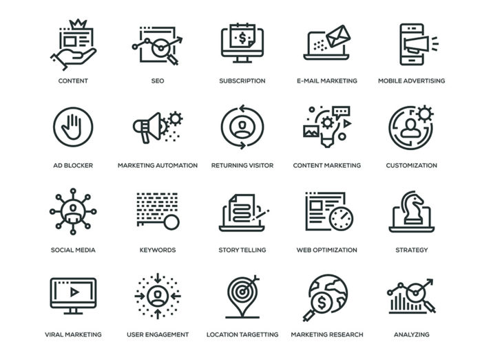 Icons: Internet & Online-Marketing