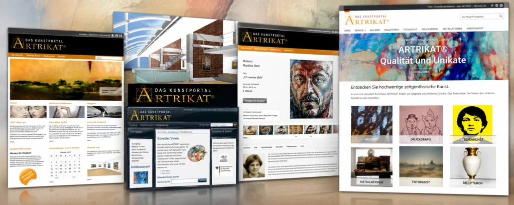 Entwicklung von ARTRIKAT vom virtuellen Kunsthaus zur modernen Kunstplattform